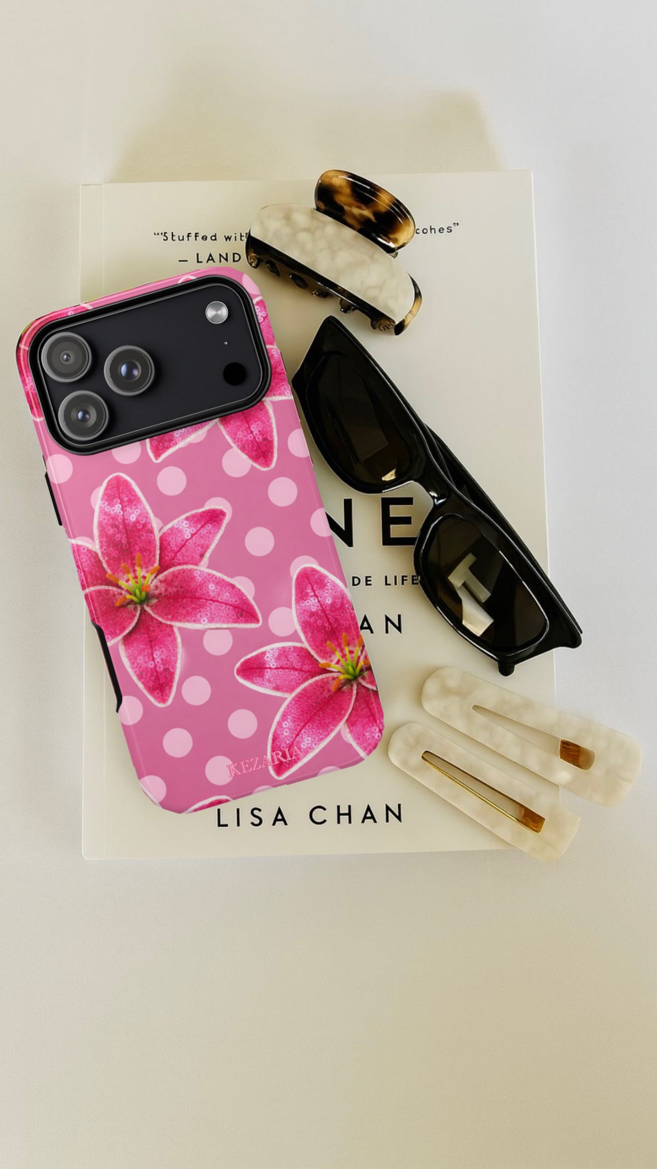 Pink blossom armoured case
